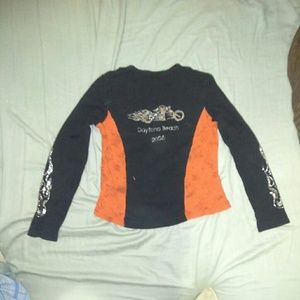 Biker Design brand size Large long sleeve shirt